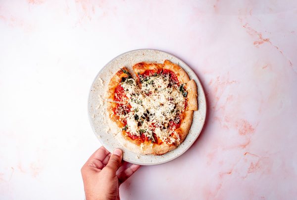pizza on a plate