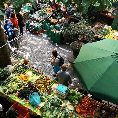 view of market on the street