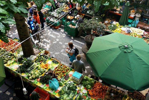 view of market on the street