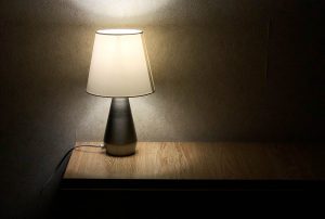 lamp with LED bulb