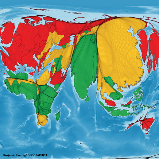 Benjamin Hennig maps humanity’s ecological footprints/ GEOGRAPHICAL